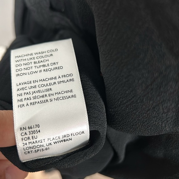 Vintage Cleobella Black Chiffon Open Back Elegant Embroidered Asymmetrical Dress - Picture 13 of 17